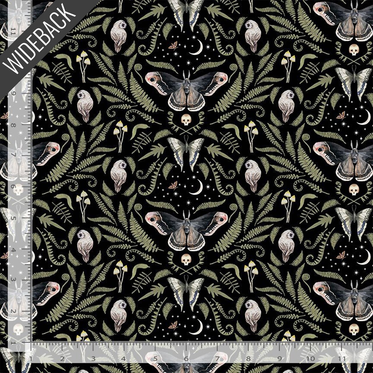 Moonflower Wideback (108 Inch) in Midnight (xstella-d2722 midnight) | Dear Stella 108" Wide | Dear Stella